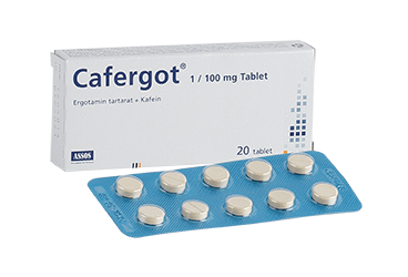 CAFERGOT 1 MG/100 MG TABLET(30 TABLET)